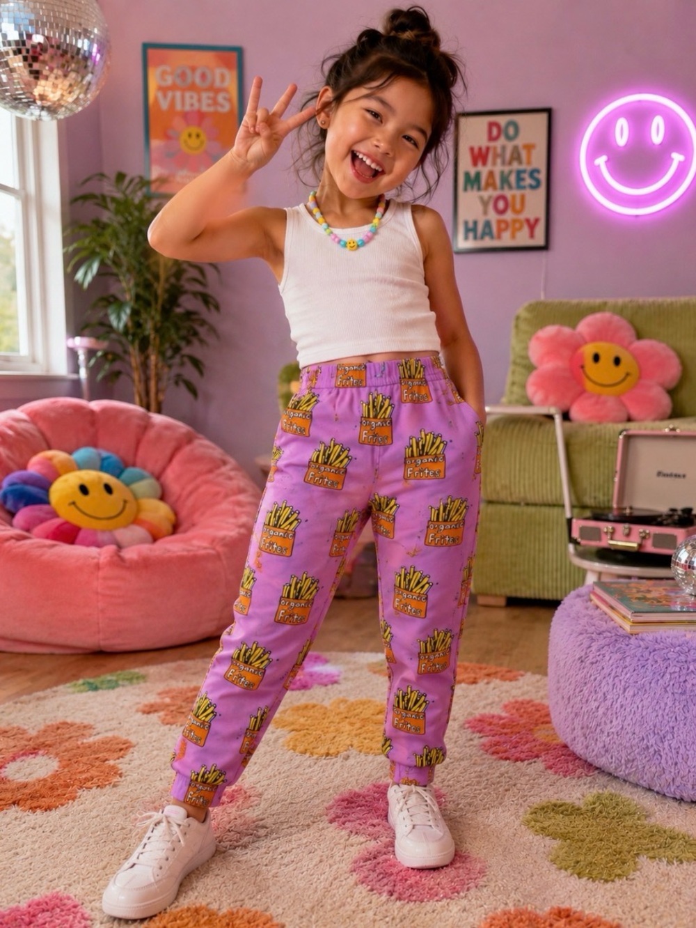 BV Brand Organic Frites pants sz 12 kids RARE
